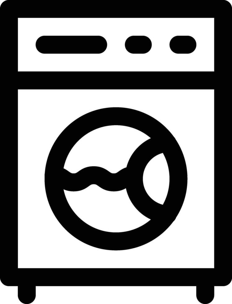 Laundry Machine Vector Icon