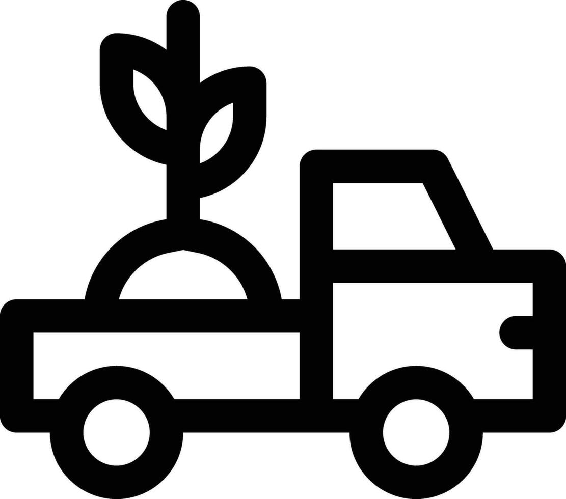 icono de vector de camioneta