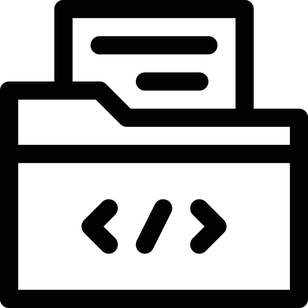 Coding Folder Vector Icon 32540587 Vector Art at Vecteezy