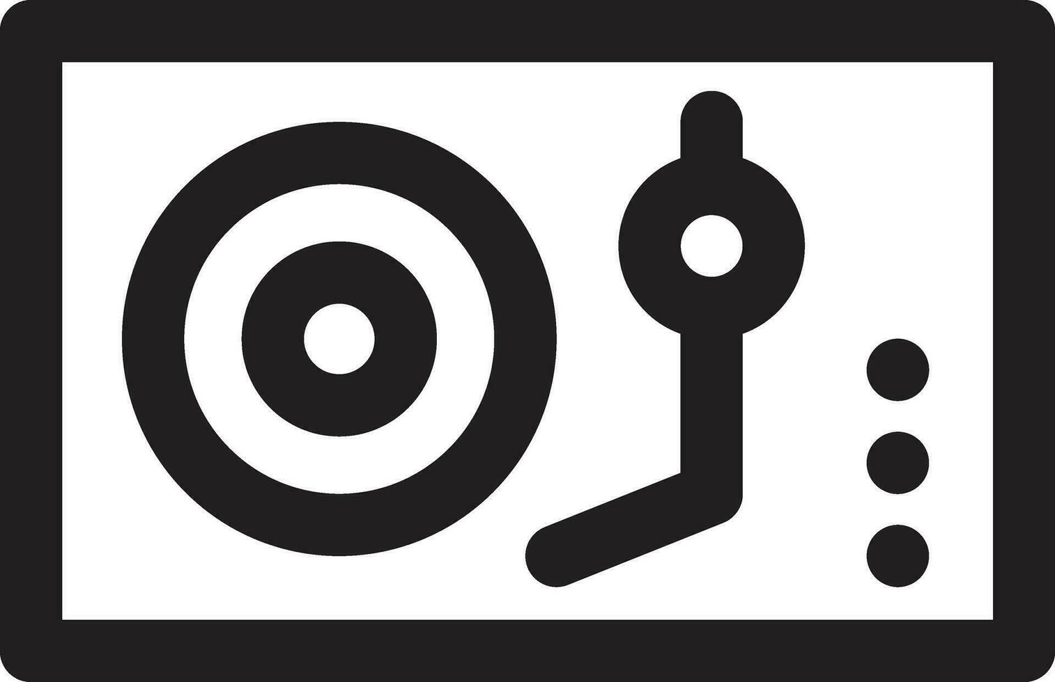 Turntable Vector Icon