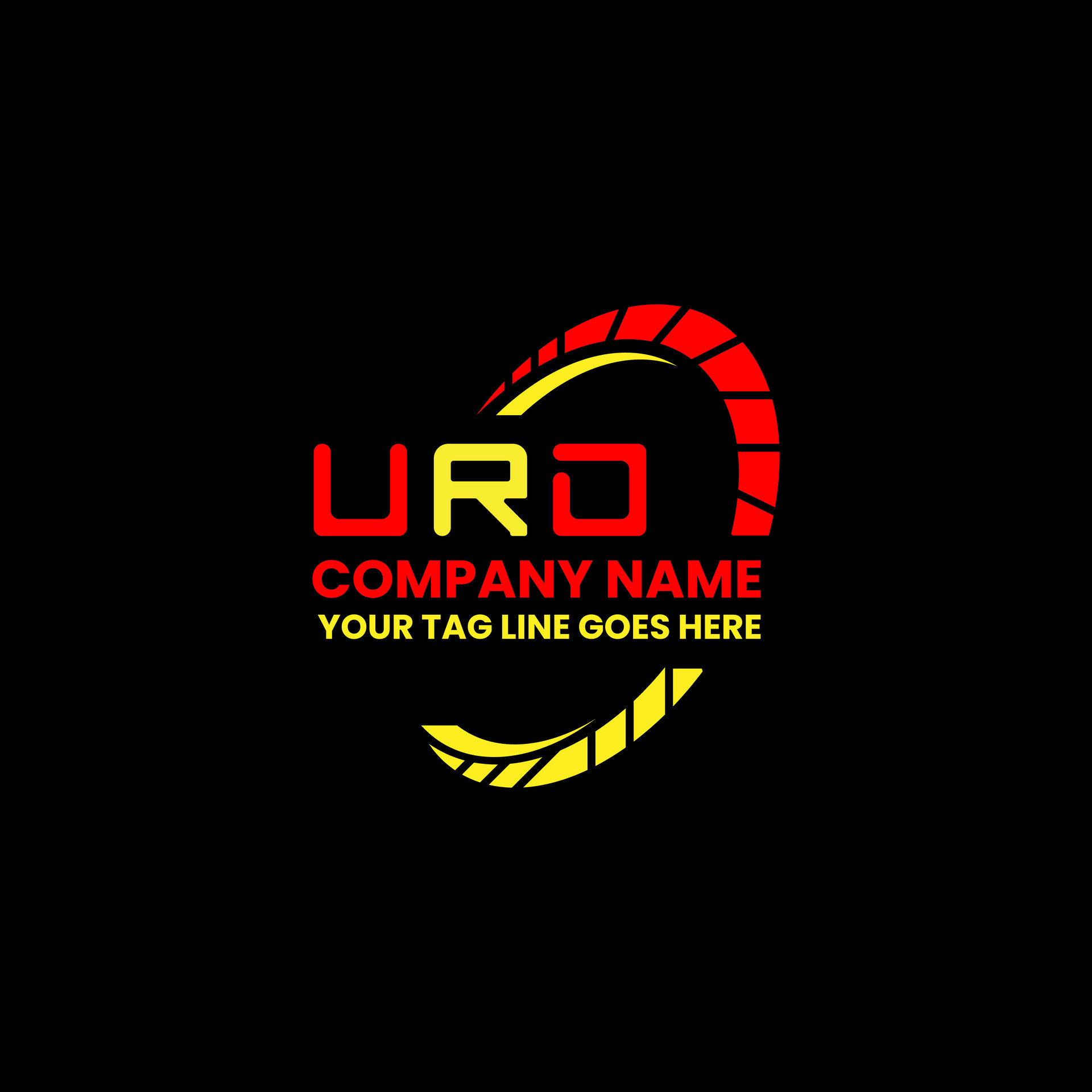 URD letter logo vector design, URD simple and modern logo. URD