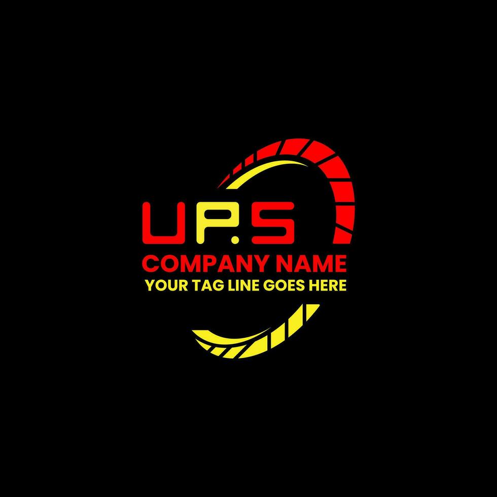 UPS letter logo vector design, UPS simple and modern logo. UPS luxurious alphabet design