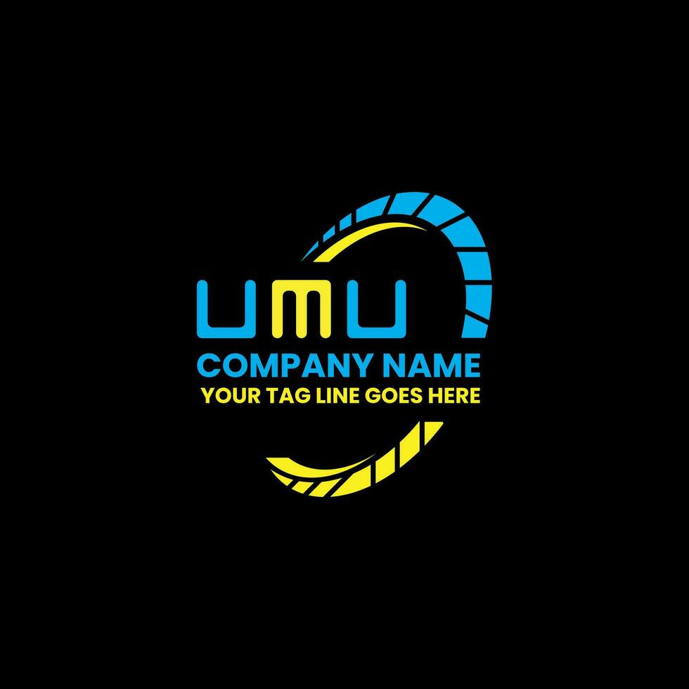 umu letra logo vector diseño, umu sencillo y moderno logo. umu lujoso alfabeto diseño