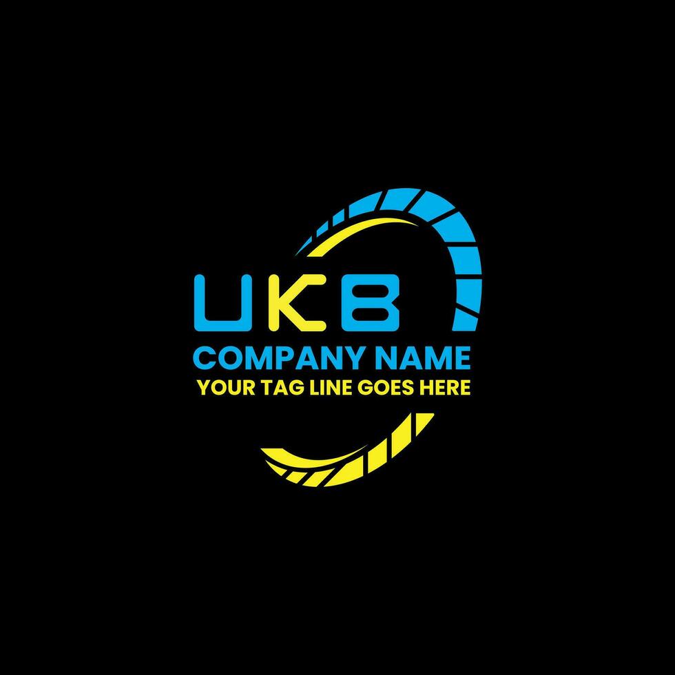 ukb letra logo vector diseño, ukb sencillo y moderno logo. ukb lujoso alfabeto diseño