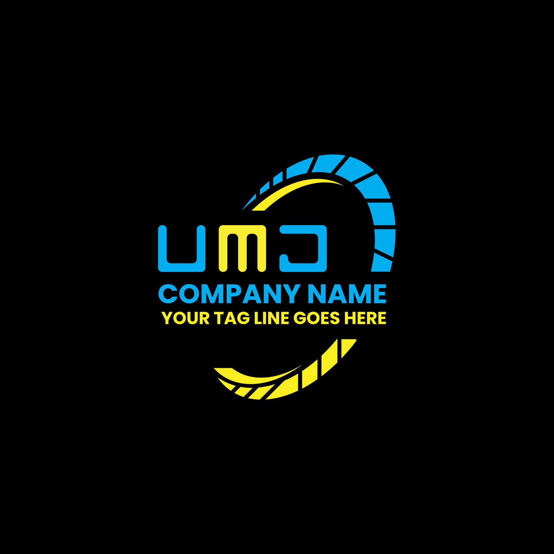UMJ letter logo vector design, UMJ simple and modern logo. UMJ