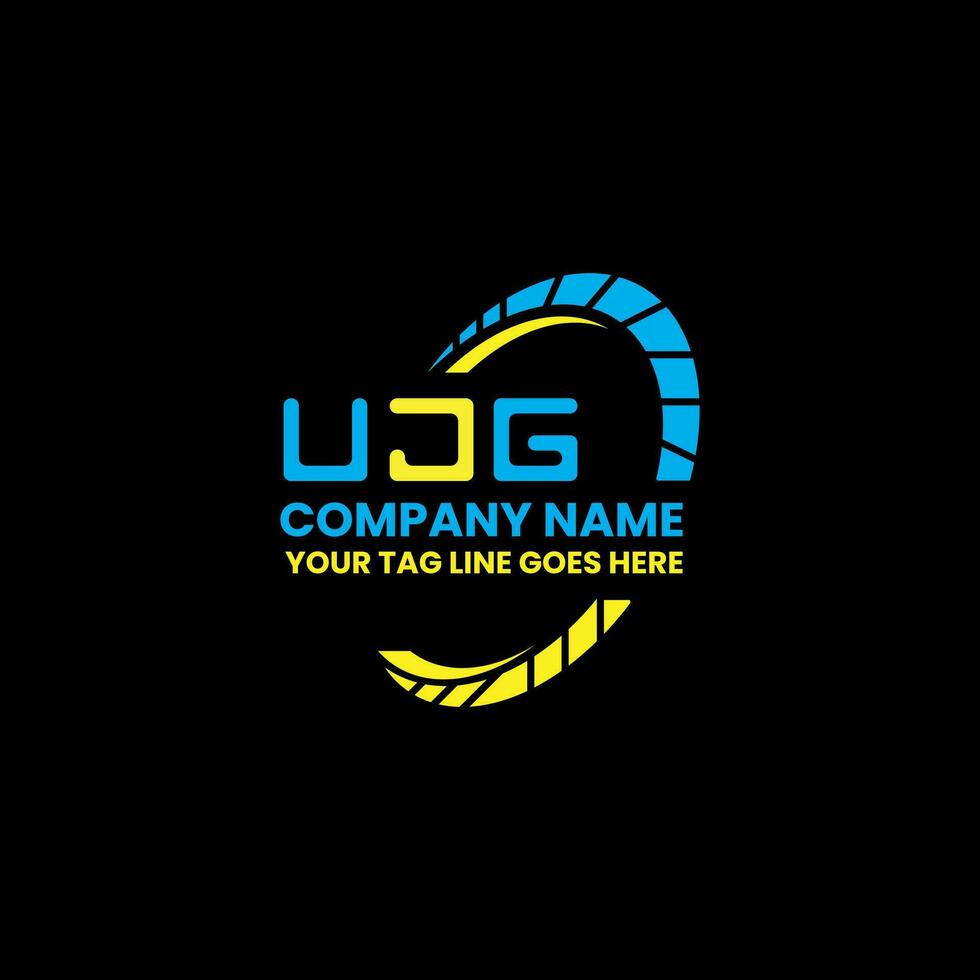 UJG letter logo vector design, UJG simple and modern logo. UJG luxurious alphabet design