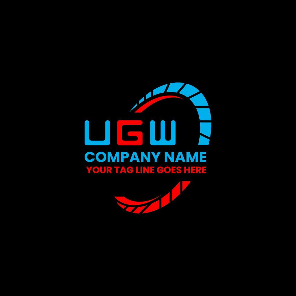 UGW letter logo vector design, UGW simple and modern logo. UGW luxurious alphabet design