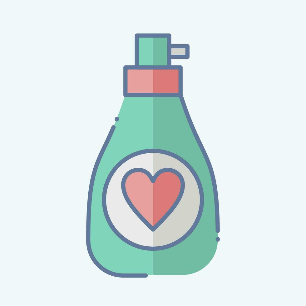 Icon Perfume. related to France symbol. doodle style. simple design editable. simple illustration vector