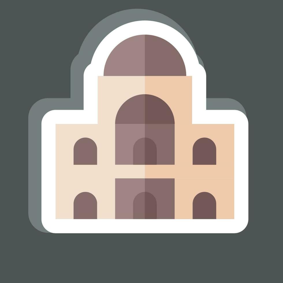 Sticker Des Invalides. related to France symbol. simple design editable. simple illustration vector