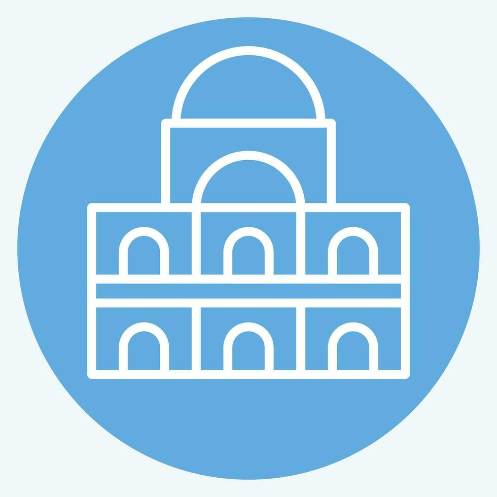 Icon Des Invalides. related to France symbol. blue eyes style. simple design editable. simple illustration vector