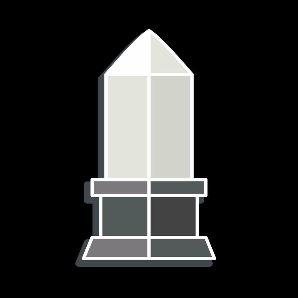 Icon Place De La Concorde. related to France symbol. glossy style. simple design editable. simple illustration vector