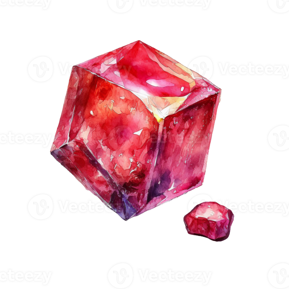 gem illustration in the hand draw style ai generated png
