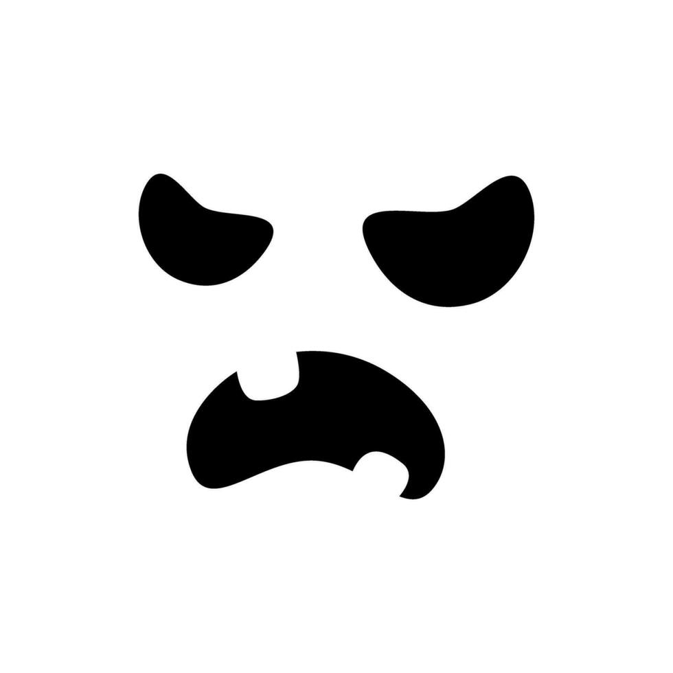 Halloween Face icon vector. Scary face illustration sign. Pumpkin face symbol or logo. vector