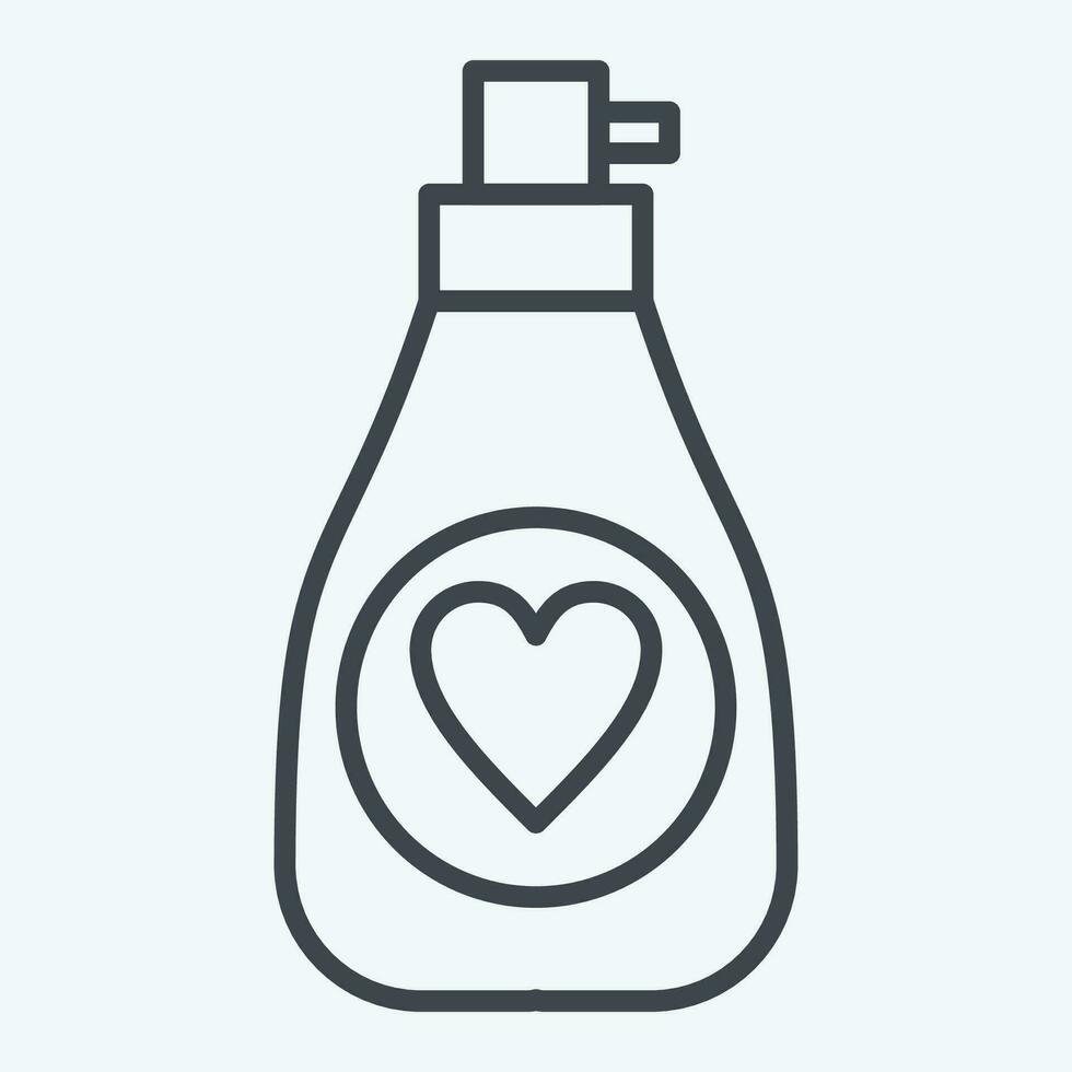 Icon Perfume. related to France symbol. line style. simple design editable. simple illustration vector