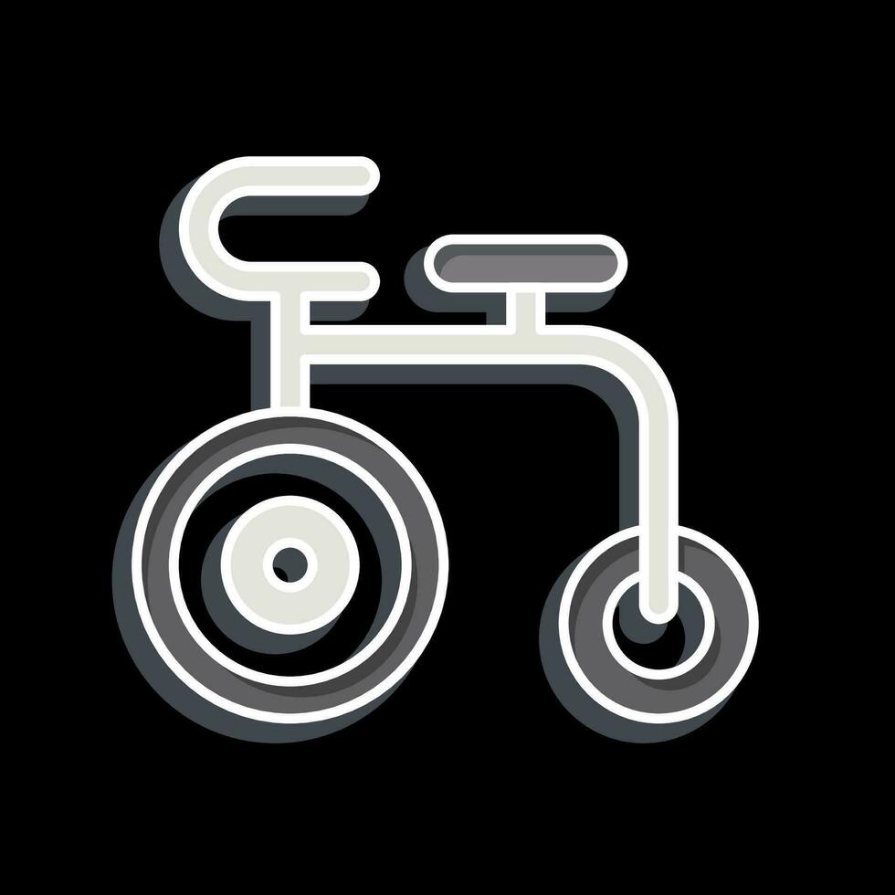 Icon Acrobatic Bike. related to France symbol. glossy style. simple design editable. simple illustration vector