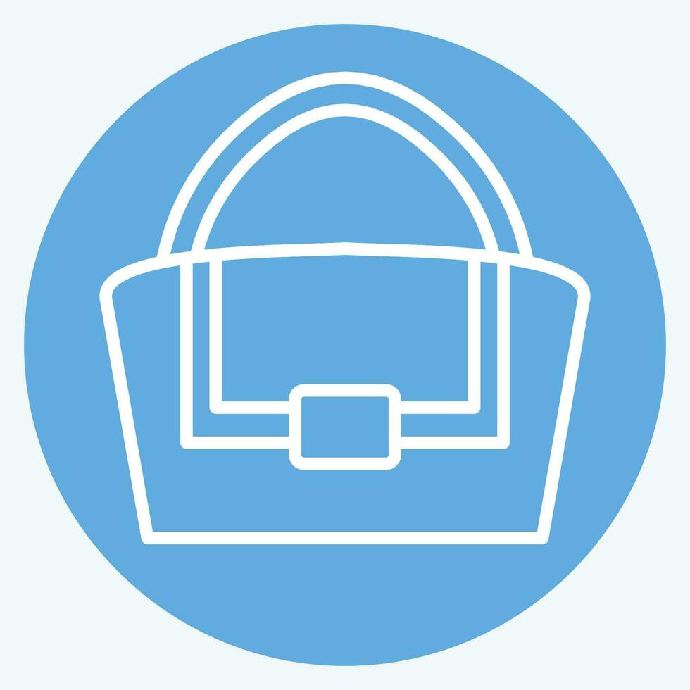 Icon French Bag. related to France symbol. blue eyes style. simple design editable. simple illustration vector