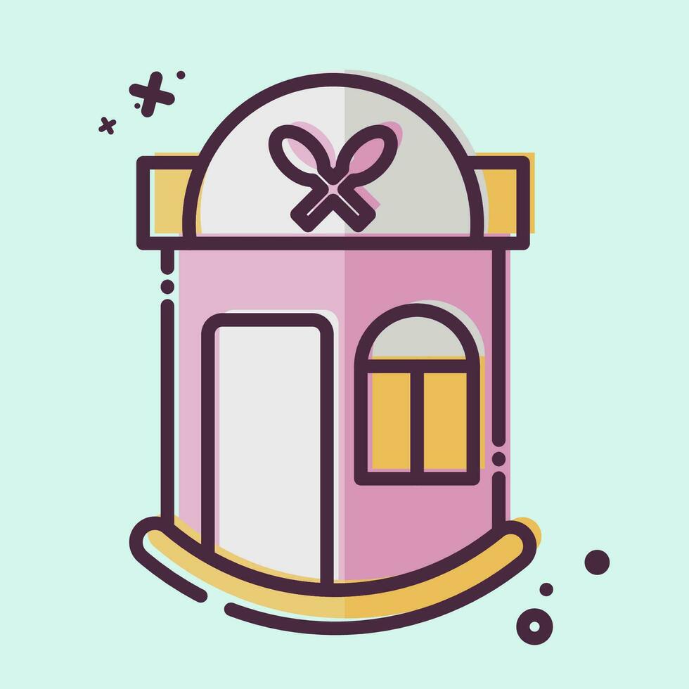 Icon Restaurant. related to Icon Building symbol. MBE style. simple design editable. simple illustration vector