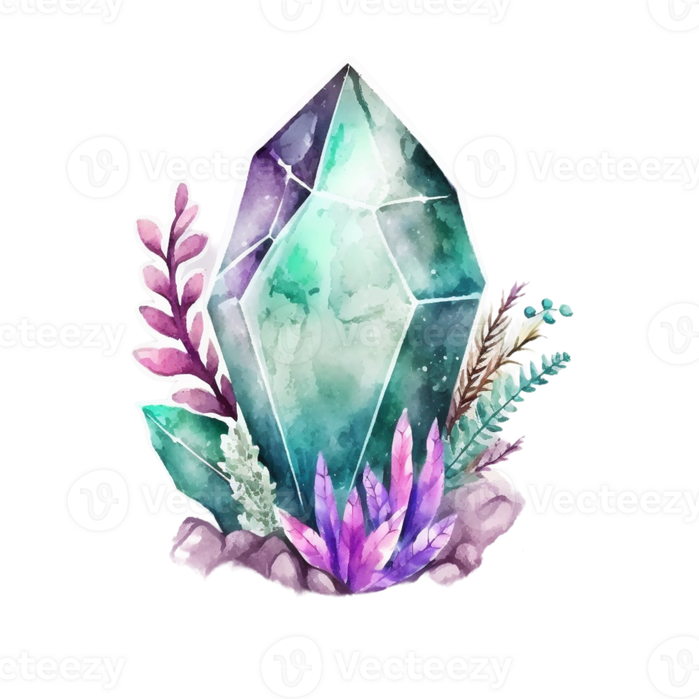 gem illustration in the hand draw style ai generated png