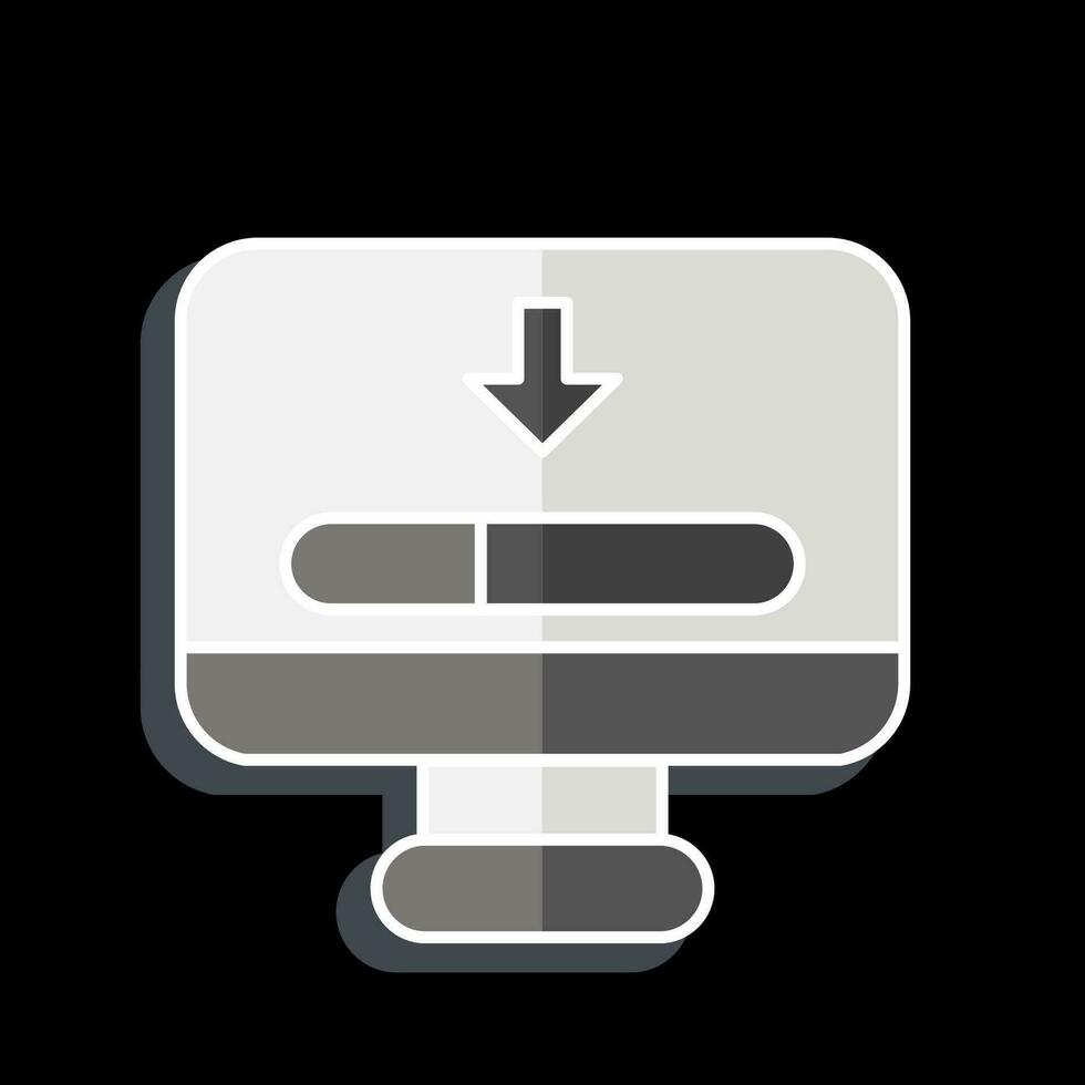 Icon Loading. related to Communication symbol. glossy style. simple design editable. simple illustration vector