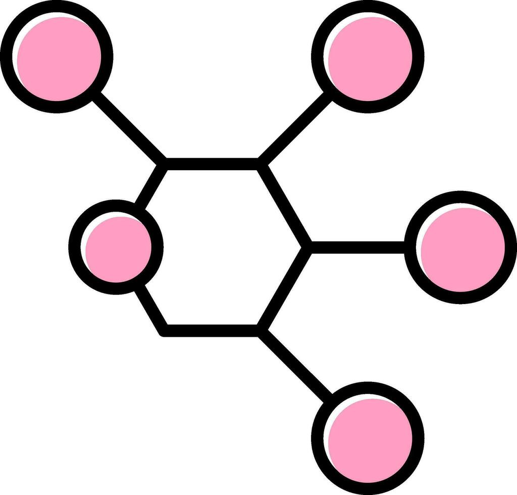 icono de vector de molécula