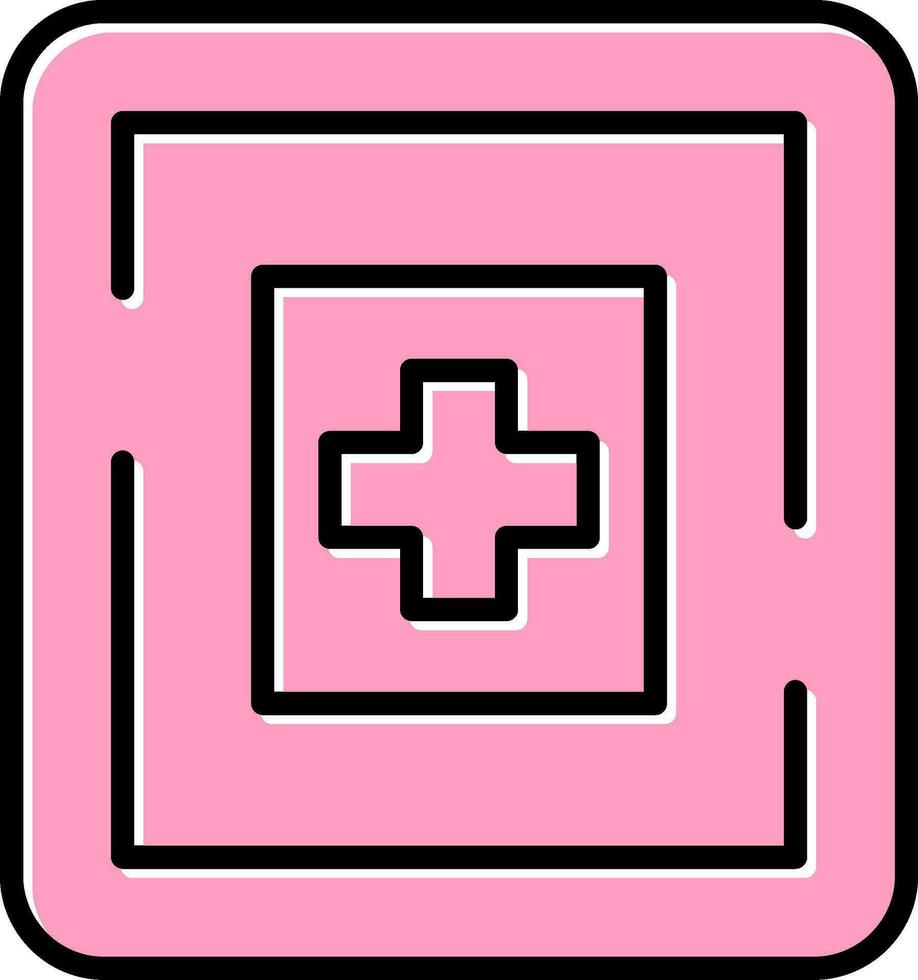 icono de vector de hospital