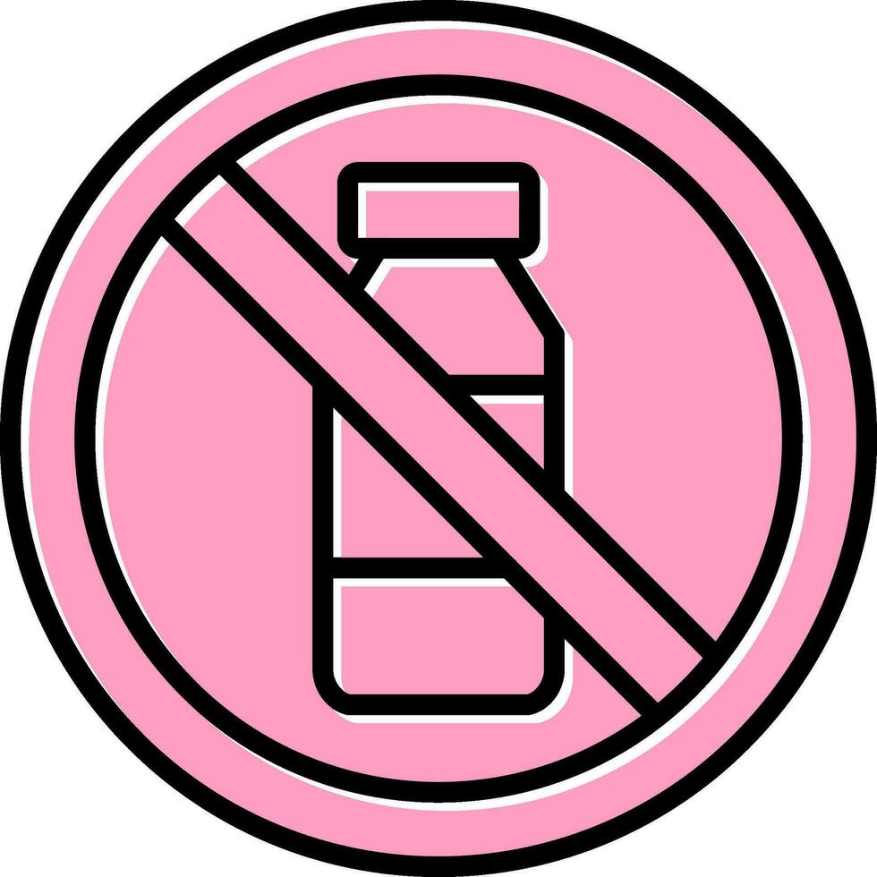 No Bottle Vector Icon