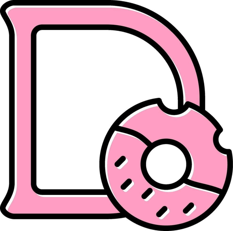 Capital D Vector Icon