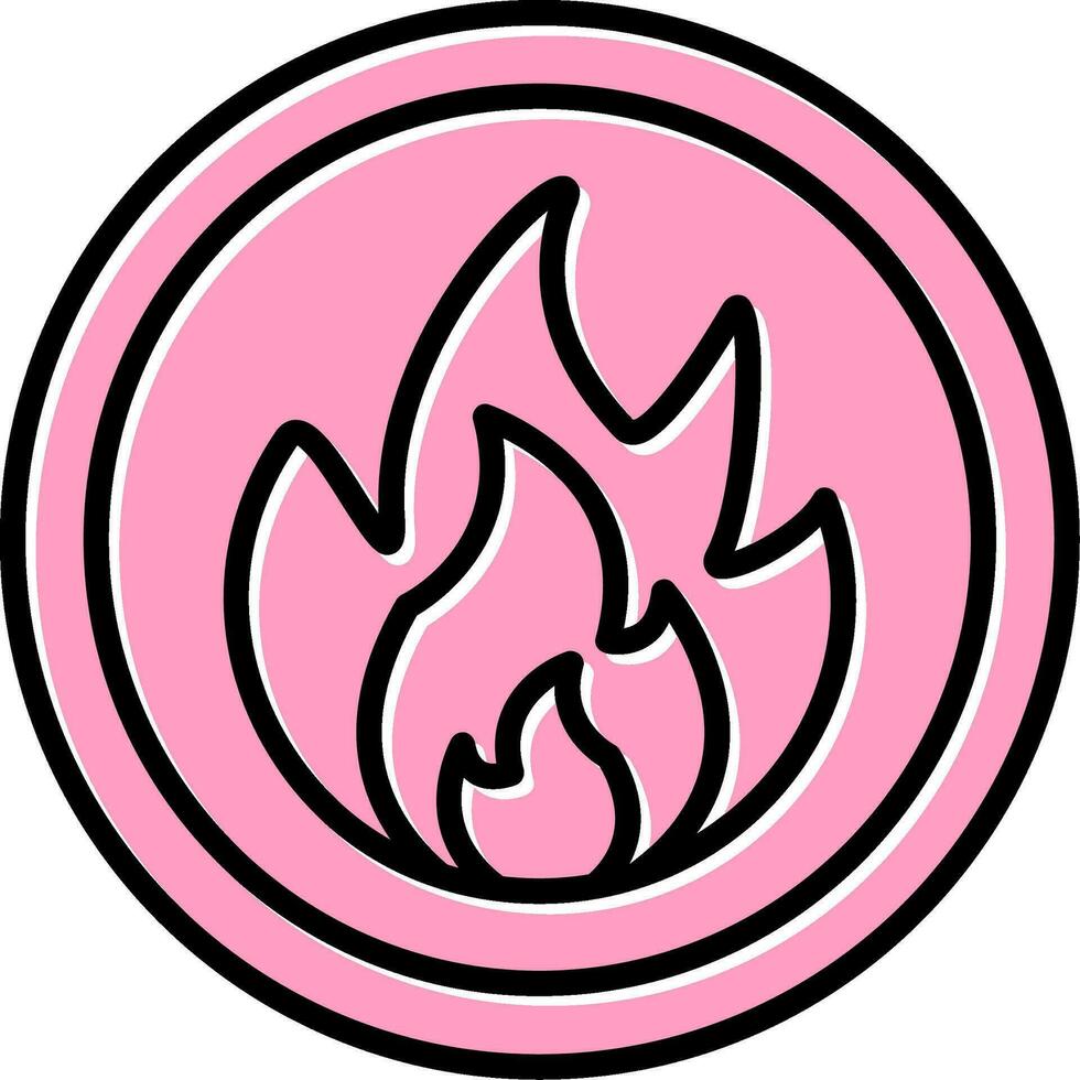 Flammable Vector Icon