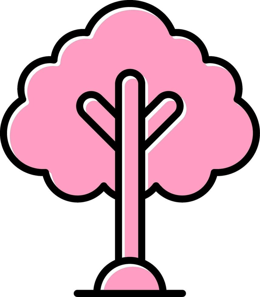 icono de vector de árbol