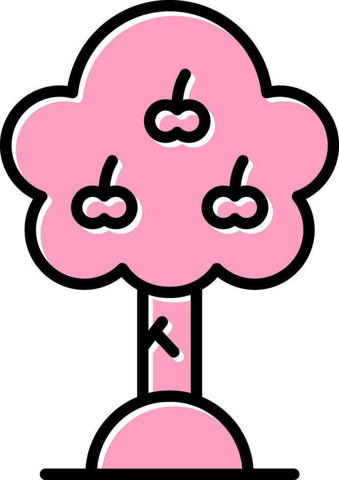 Apple Tree Vector Icon