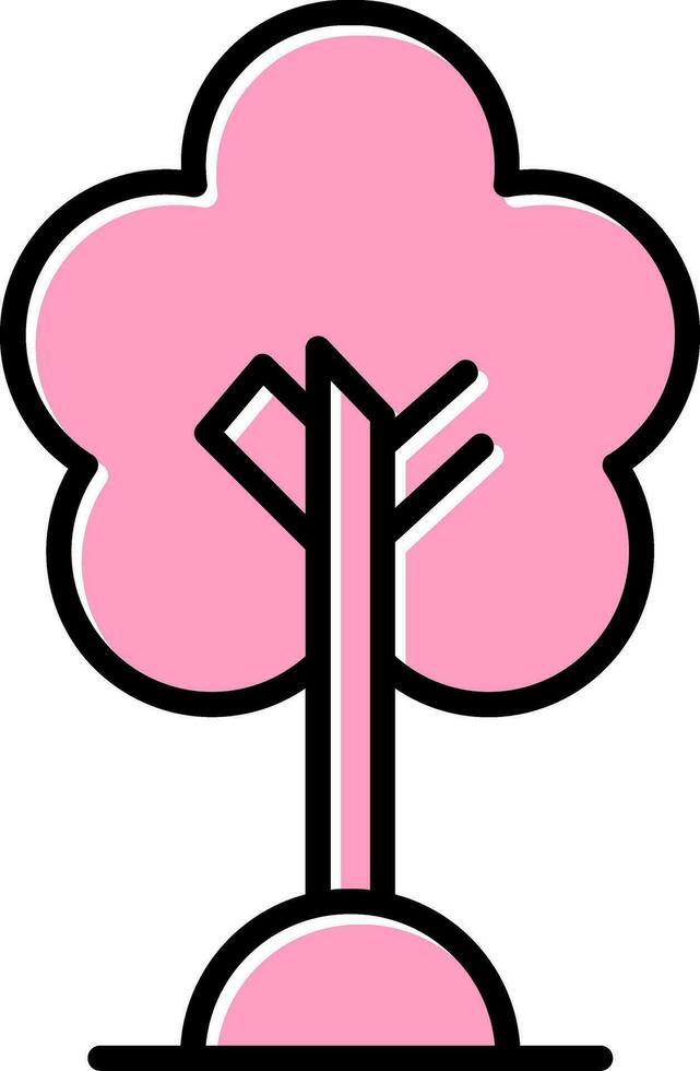 Cherry Tree Vector Icon