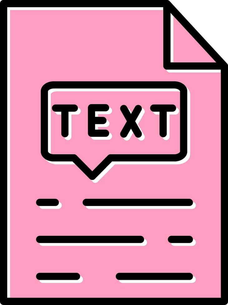 Text Vector Icon