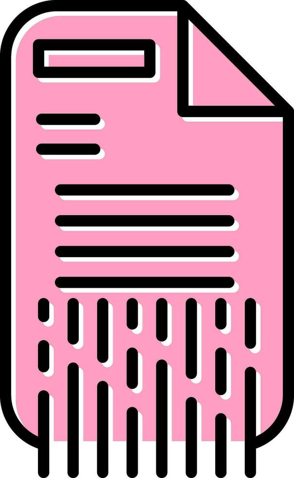Shredding Vector Icon