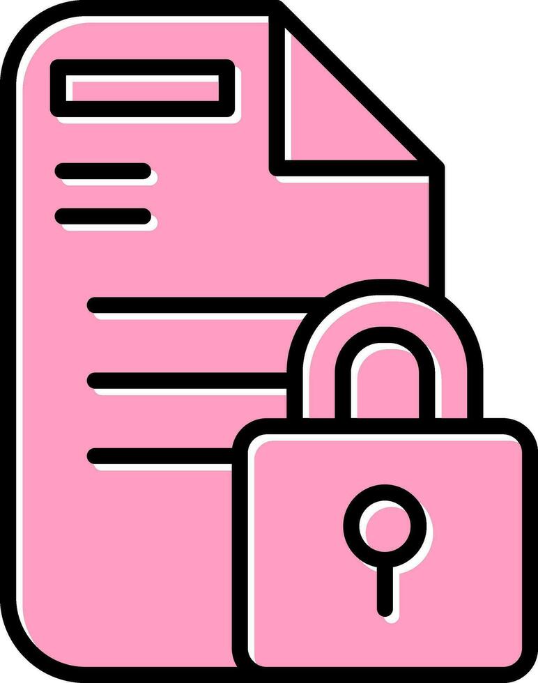 Secure Folder Vector Icon