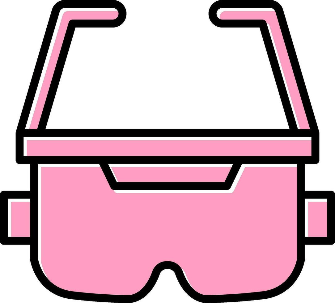 icono de vector de gafas ar