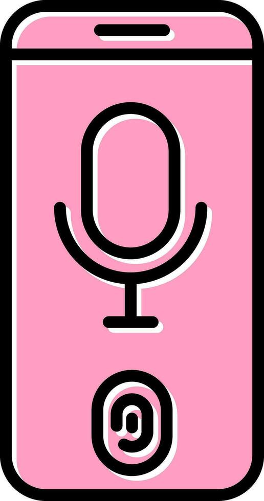 Voice Recognition Vector Icon