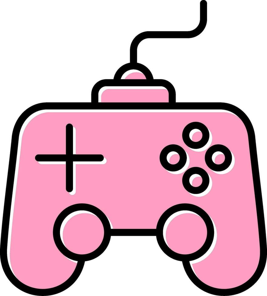 icono de vector de controlador de juego