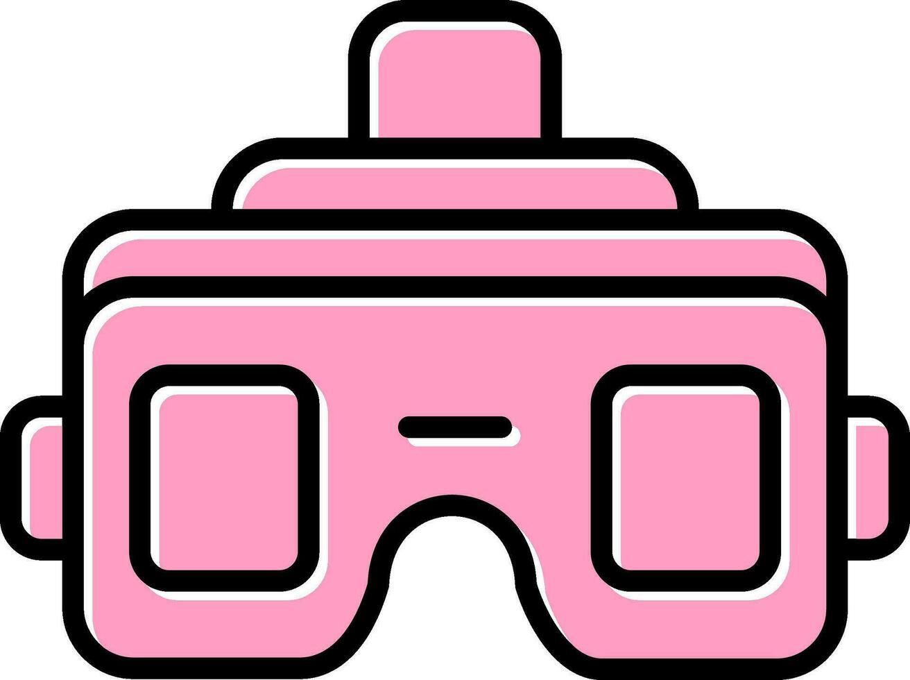 icono de vector de gafas vr