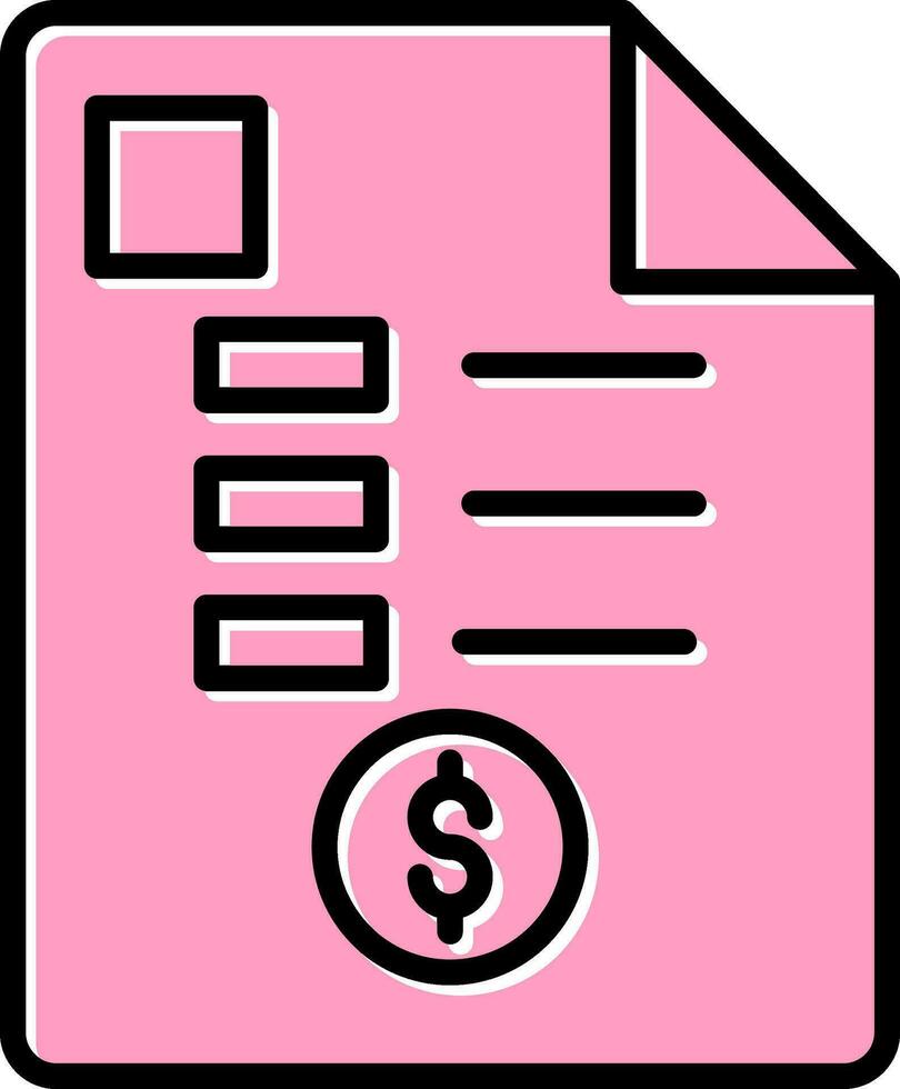 Receipt Vector Icon