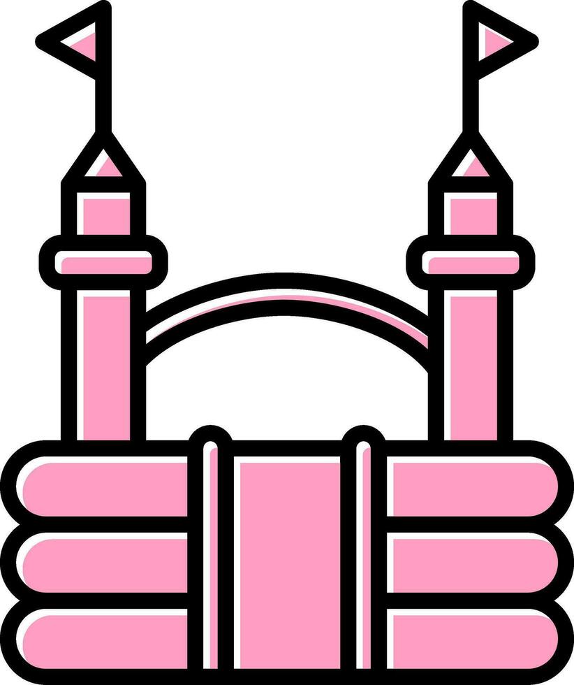 Bouncy Castle Vector Icon