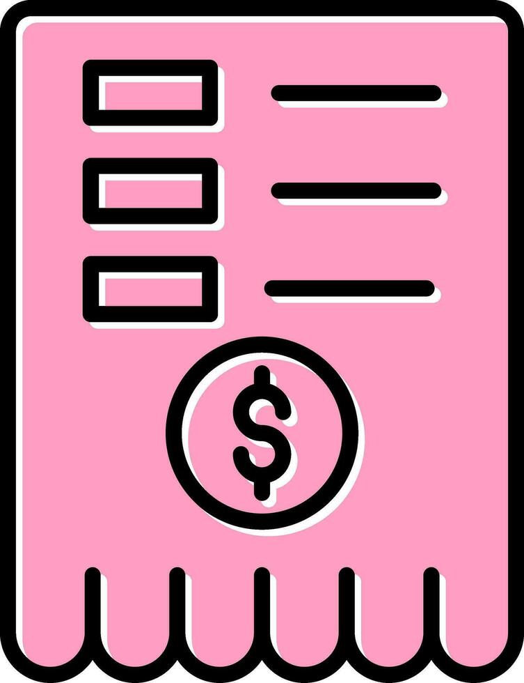 Receipt Vector Icon