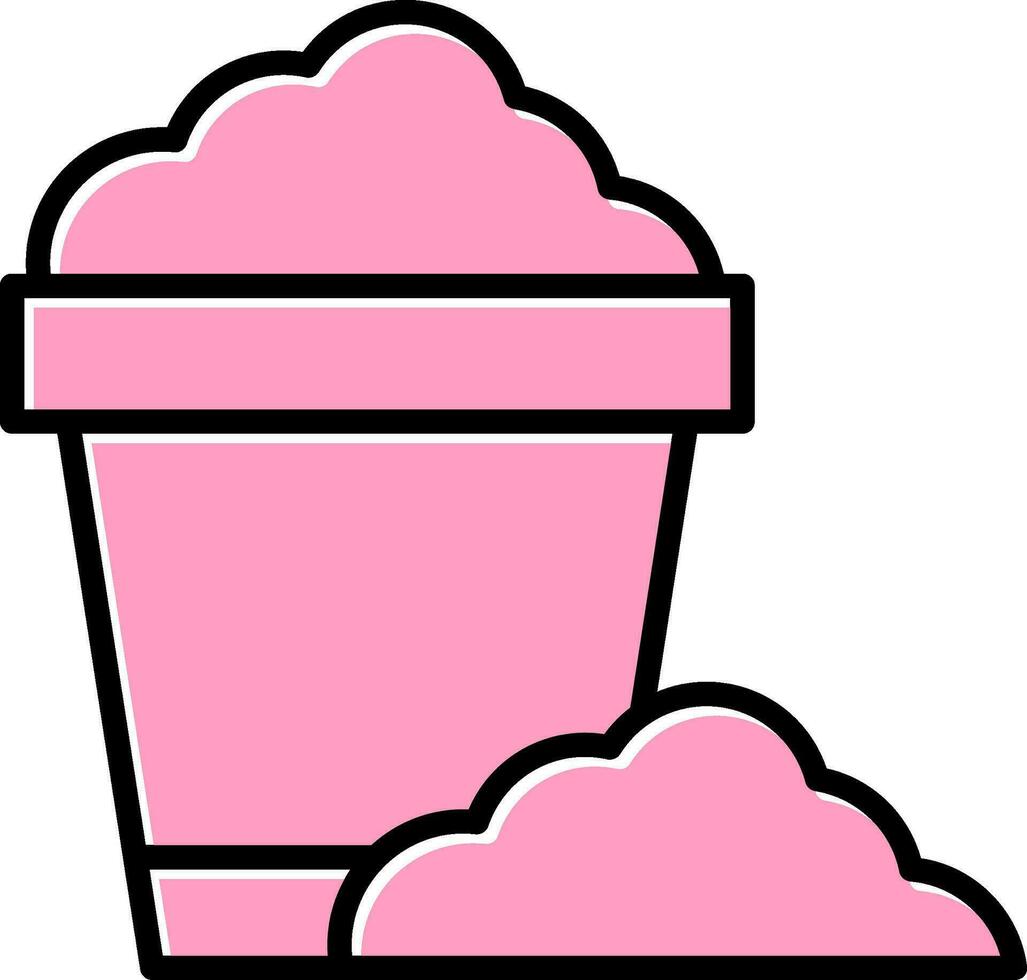 Sand Bucket Vector Icon