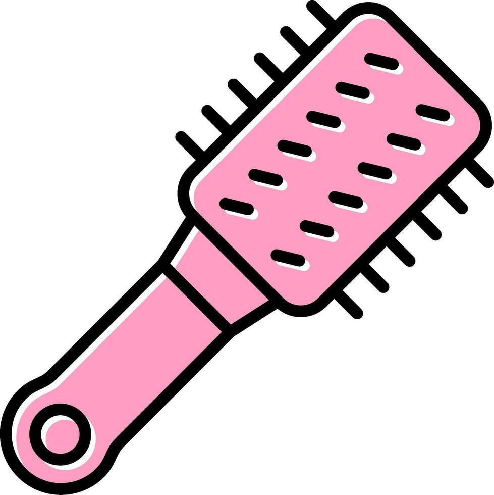 Hair Brush Vector Icon