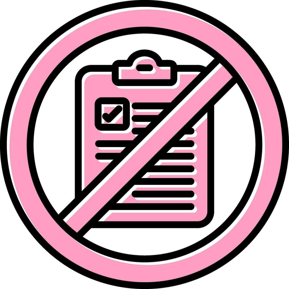 Not Qualified Vector Icon