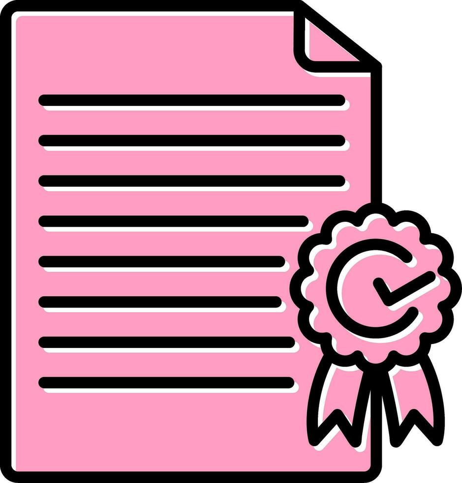 certificate Vector Icon