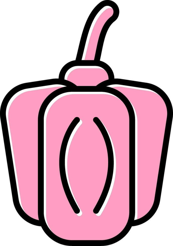 Green Pepper Vector Icon
