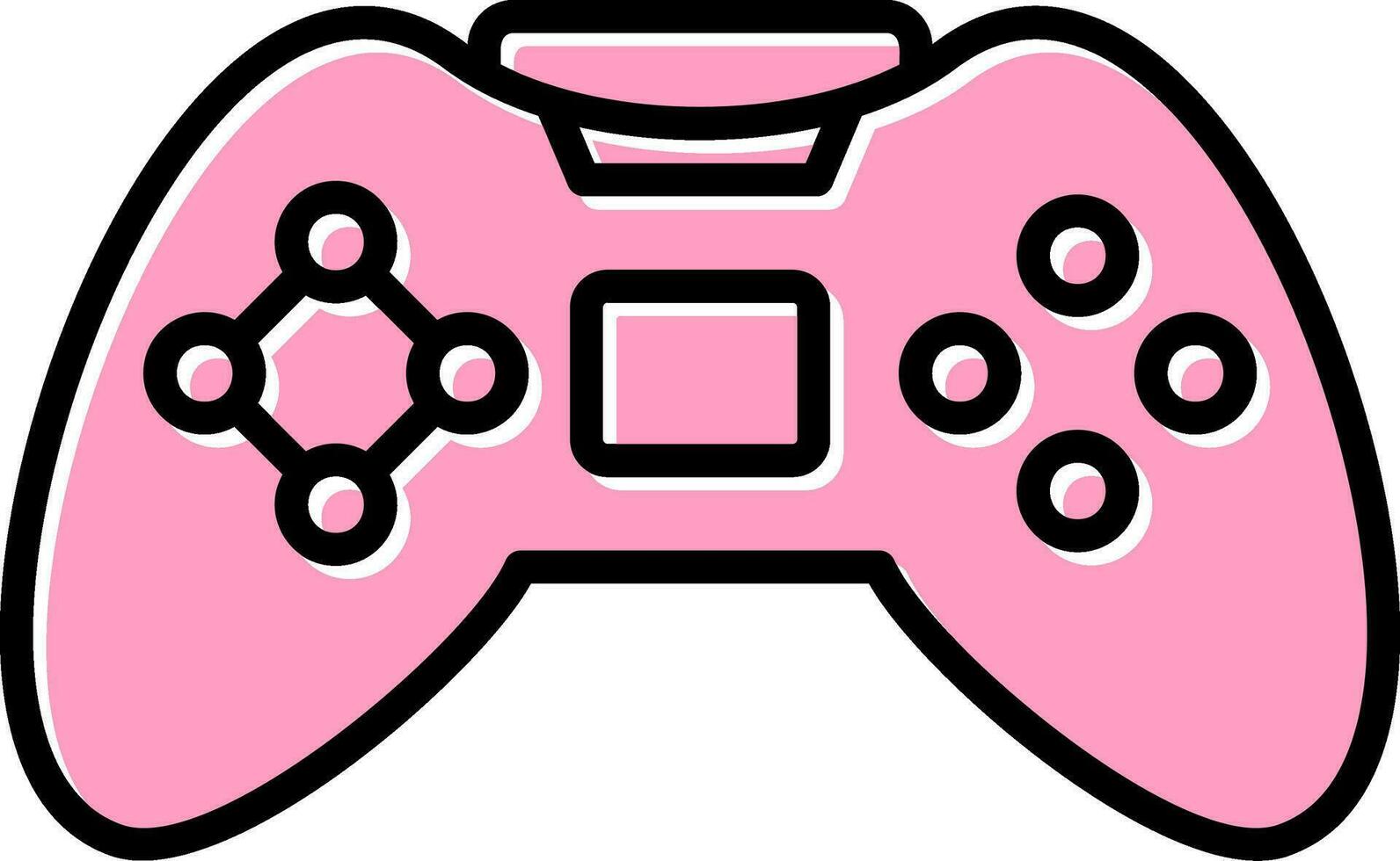 icono de vector de controlador de juego