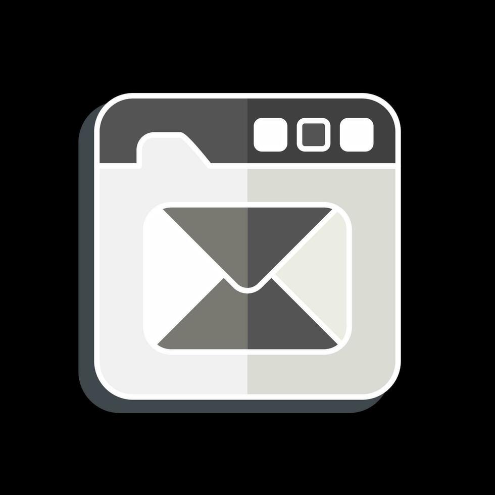 Icon Email. related to Communication symbol. glossy style. simple design editable. simple illustration vector