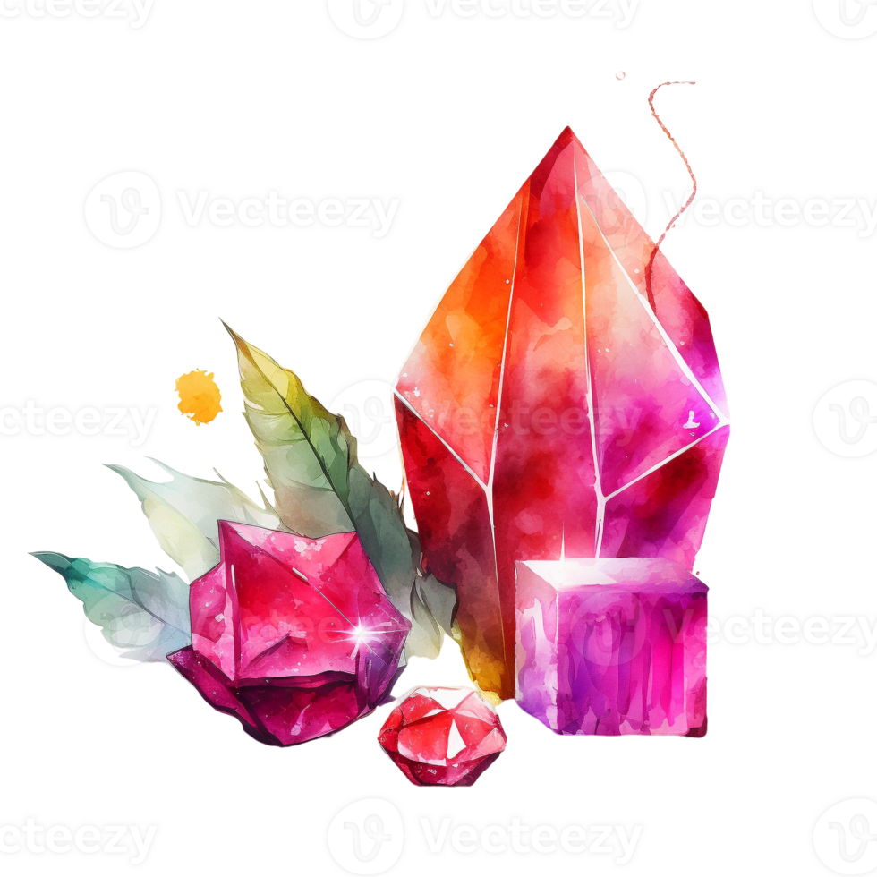 gem illustration in the hand draw style ai generated png
