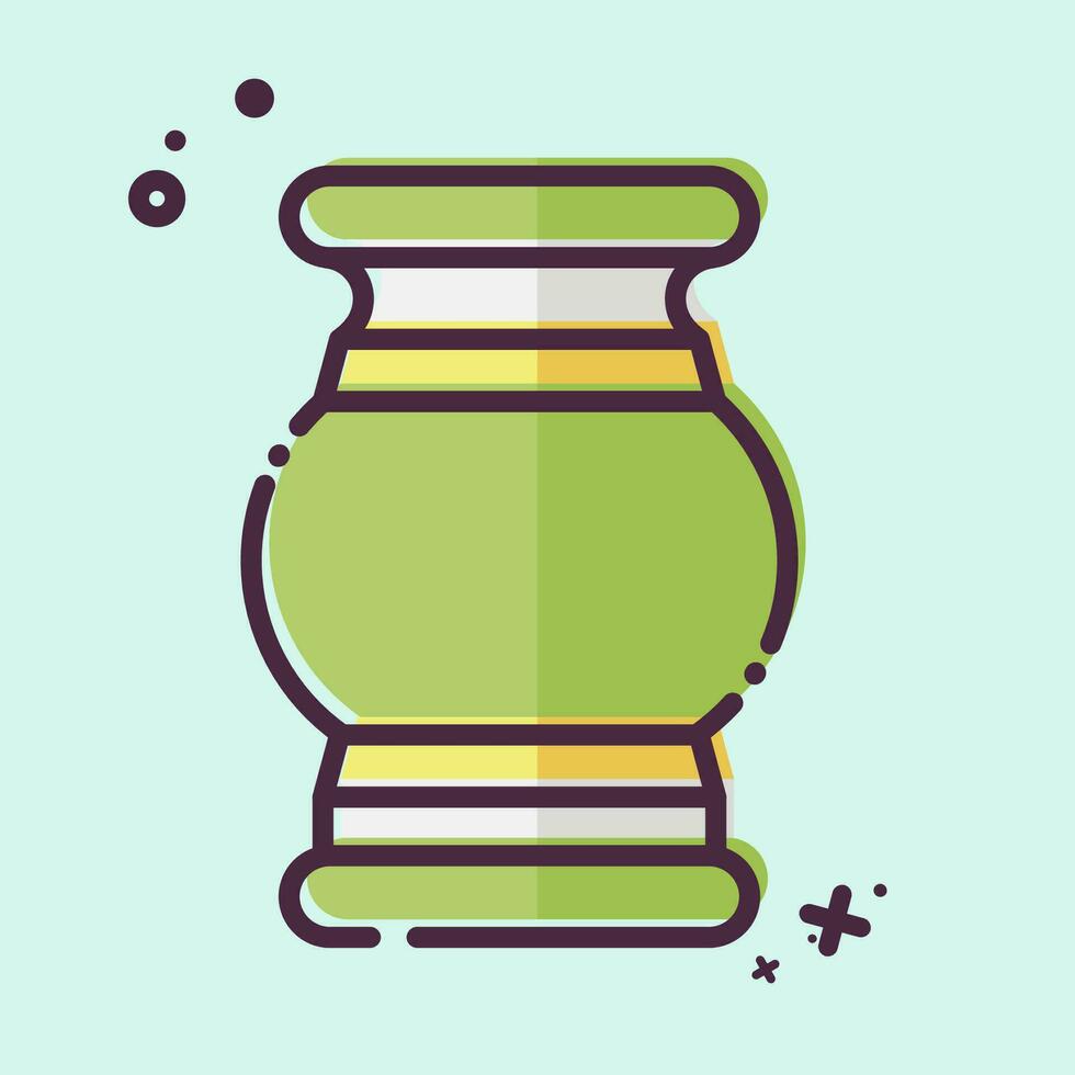 Icon Vase. related to India symbol. MBE style. simple design editable. simple illustration vector